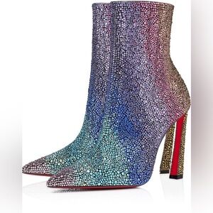 Christian Louboutin Condora Strass Swarovski crystals multicolor boos size 39